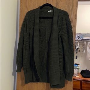 Olive Green Cardigan